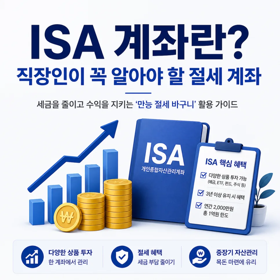 ISA 계좌, 2026년 직장인 절세 필수템 완벽 가이드