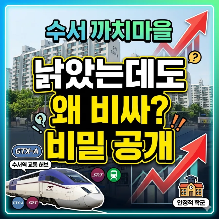 수서 까치마을 실거래가와 학군 분석 2026