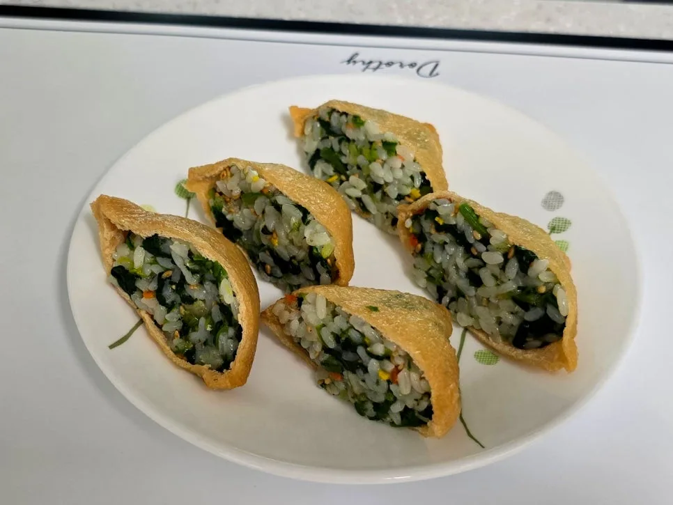 Easy Spinach Inari Sushi for Kids' Breakfast 2026