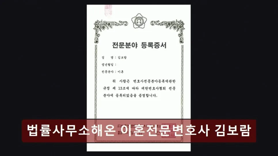 강남 이혼법률 전문가 상담 후기: 김보람 변호사 2026년 기준