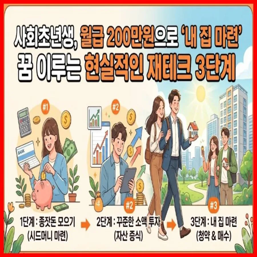 월 200만원으로 내 집 마련 2026년 사회초년생 재테크 로드맵