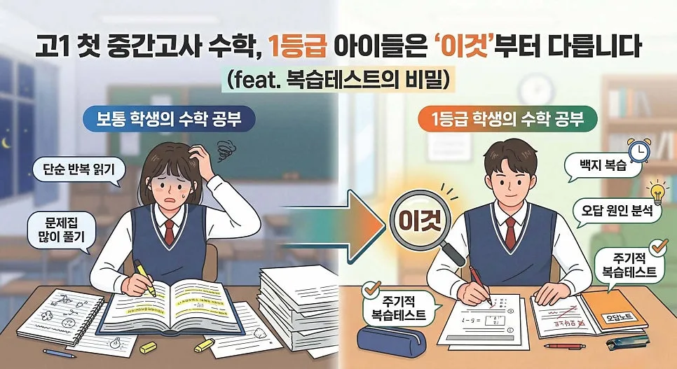 고1 수학 1등급 비결 2026: 복습테스트 활용법 총정리