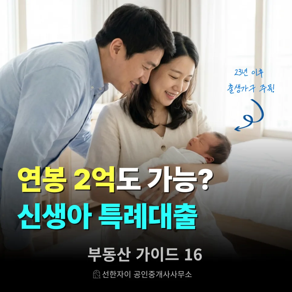 신생아 특례대출 2026년 완화 조건: 연 2억까지 가능?