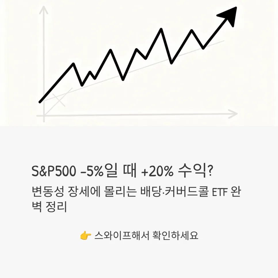 2026년 배당·커버드콜 ETF, 변동성 장세에서 수익률 잡는 법