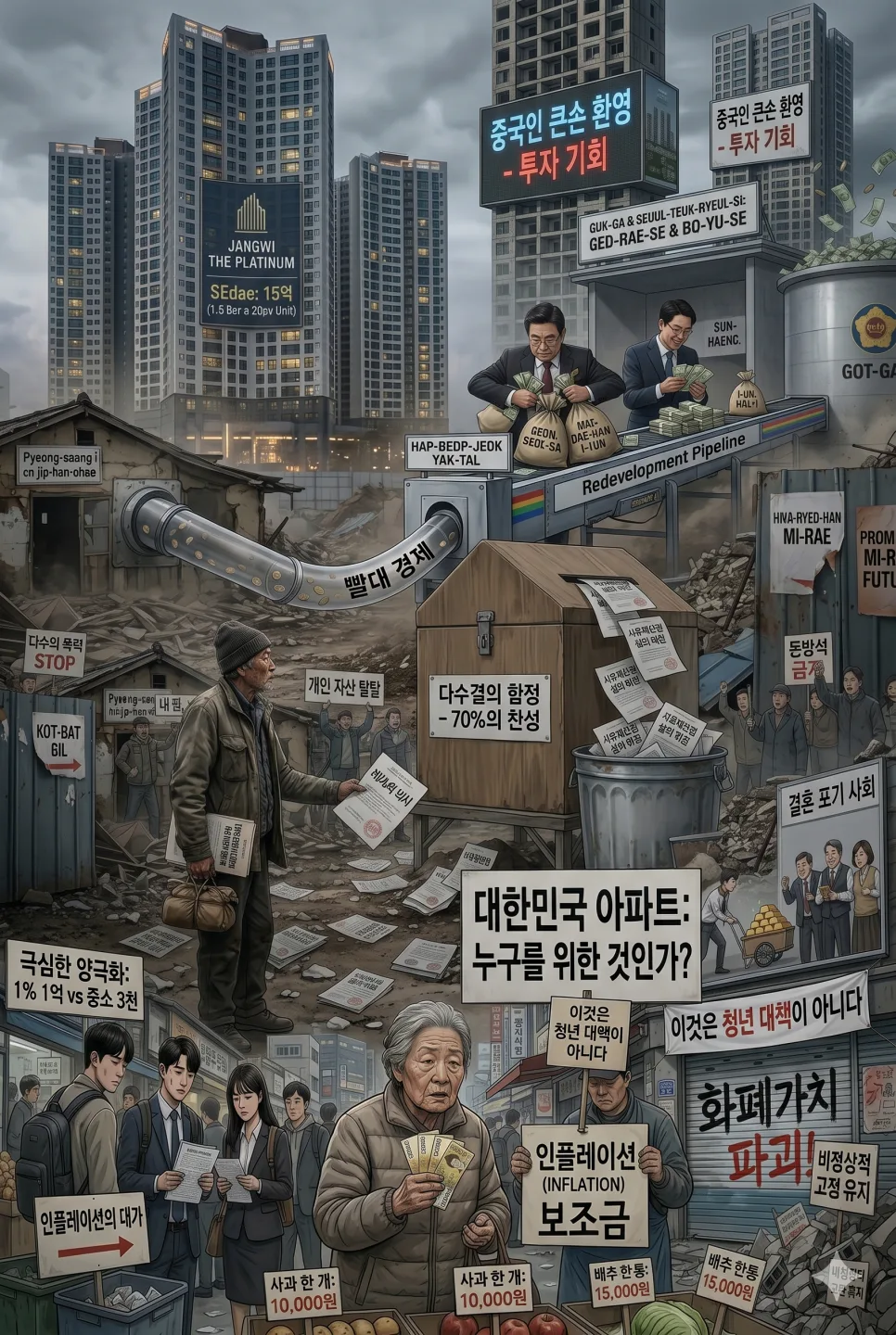 아파트 재개발, '빨대 경제'의 함정인가? 2026년 진실 파헤치기