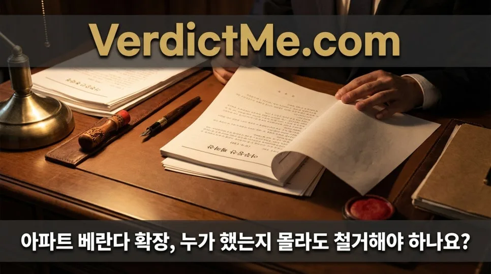 아파트 베란다 확장 불법, 철거 책임은 누구? 2026년 판례 분석