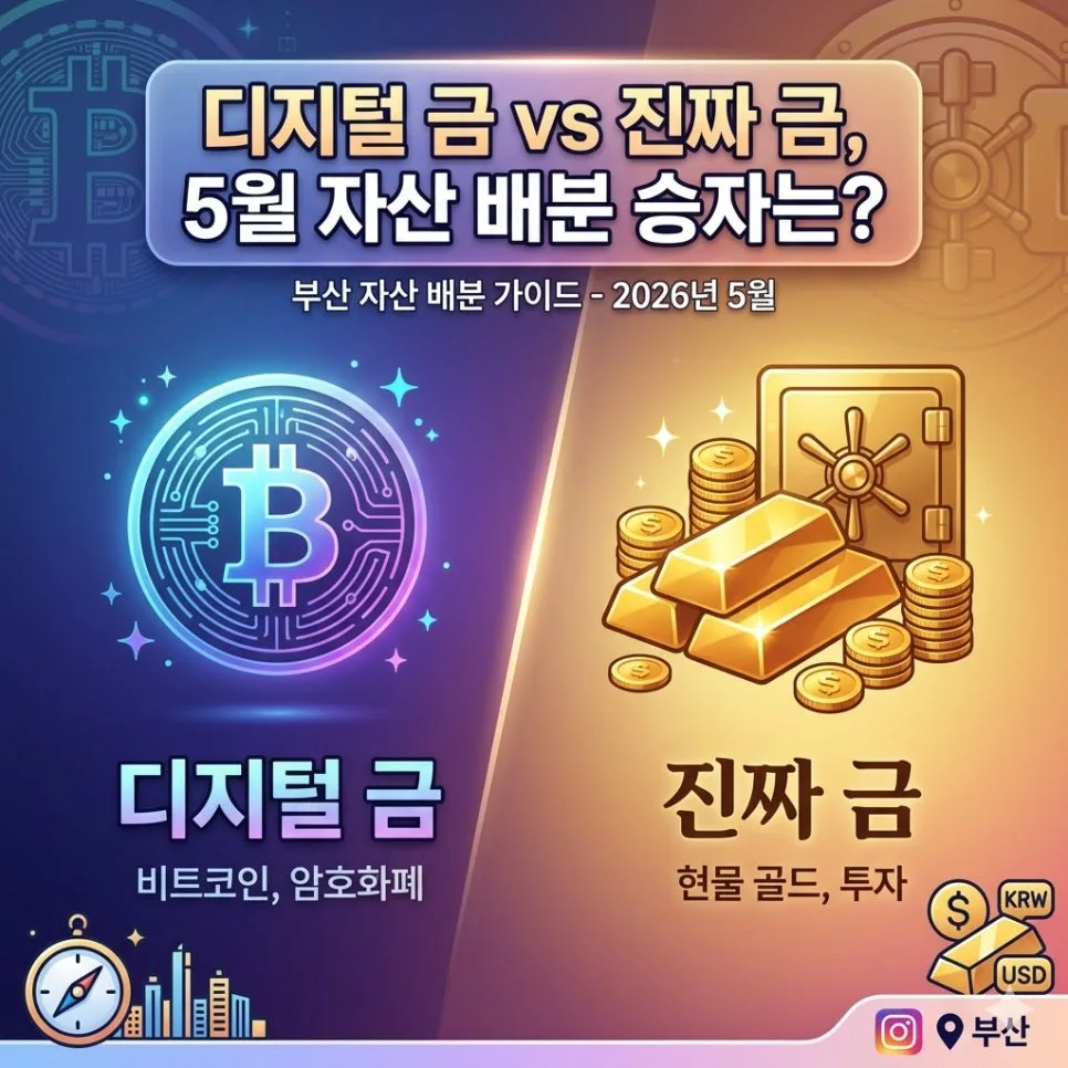2026년 5월 자산 배분: 금 vs 비트코인 ETF, 승자는 누구?