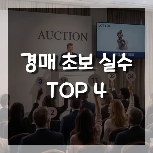 부동산 경매 초보 실수 4가지와 예방법 2026