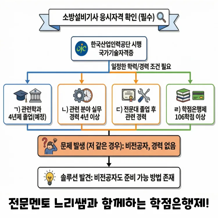 소방설비기사 응시자격, 비전공자도 학점은행제로 준비하는 법 2026