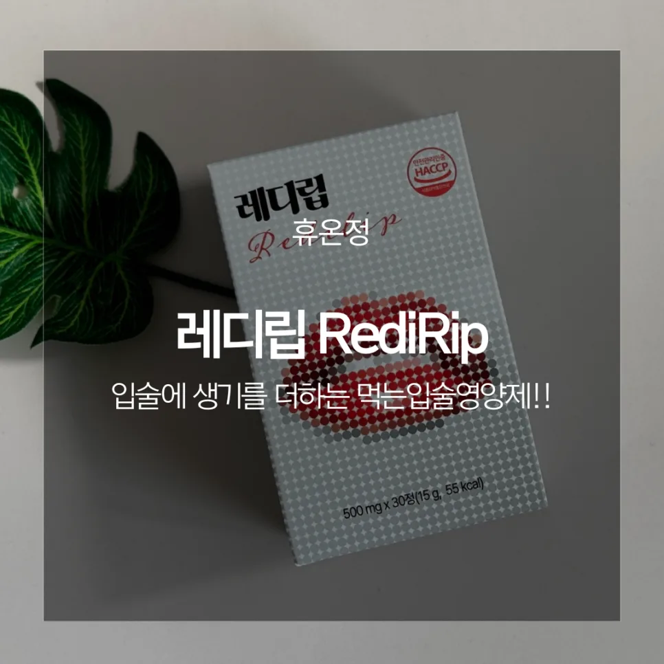 먹는 입술 영양제 레디립, 2주 섭취 후기 및 효과 분석 2026
