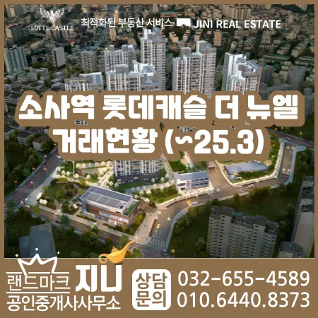 소사역 롯데캐슬 더 뉴엘 분양권 시세 2026년 전망