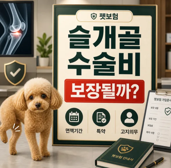 강아지 슬개골 수술 보험, 2026년 보장받는 핵심 조건 총정리