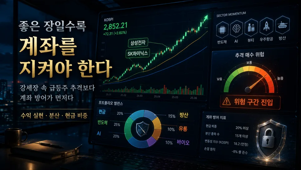 2026년 강세장 계좌 지키는 법: 급등주 추격 매수 함정 피하기