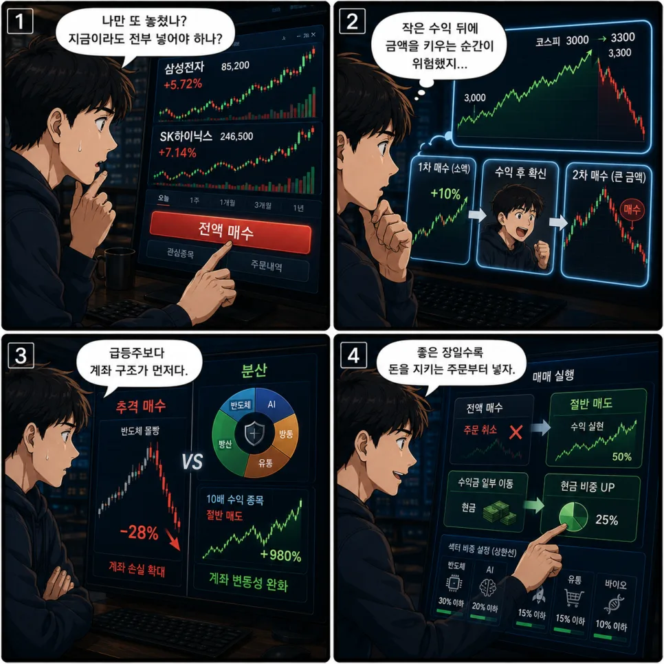 2026년 강세장 계좌 지키는 법: 급등주 추격 매수 함정 피하기 2