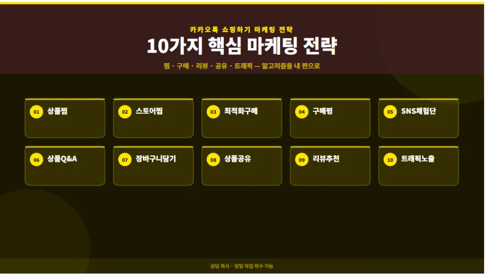 카카오톡 쇼핑하기 상위 노출 비법 2026: 10가지 핵심 마케팅 전략
