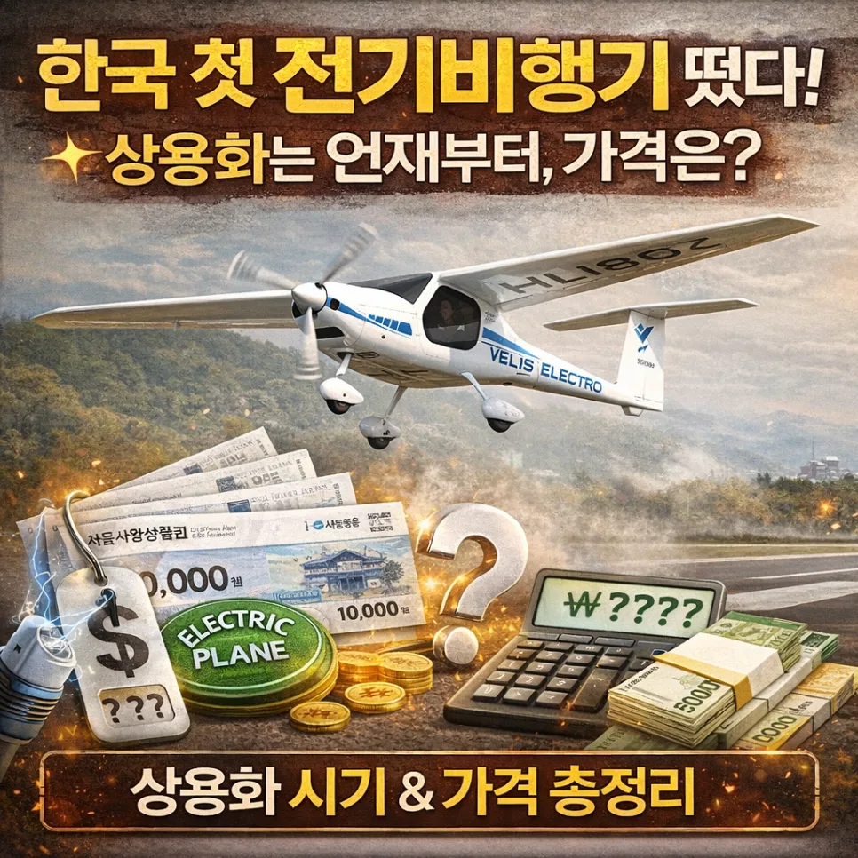 2026년 한국 전기비행기 상용화 로드맵: 가격, 기술, 미래 전망