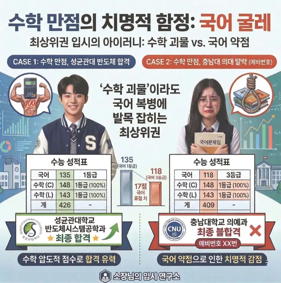 2026 정시 의대 vs 계약학과 합격 전략: 국어 수학 밸런스 분석