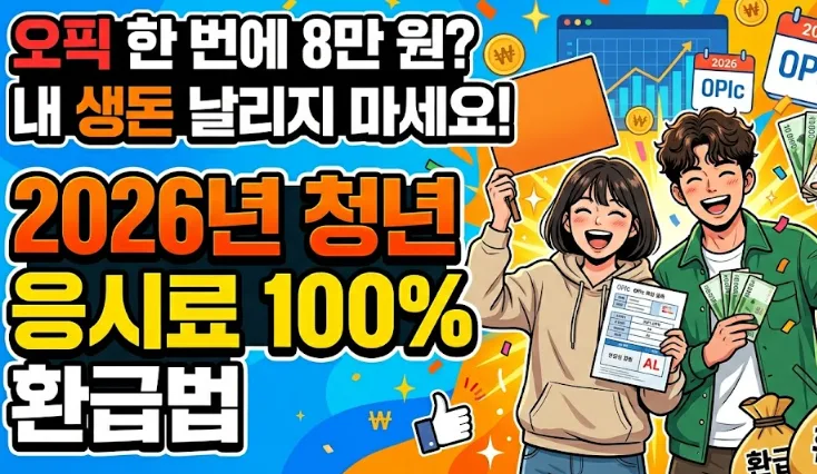 청년 응시료 100% 환급 2026년 총정리: 오픽, 토익, 자격증까지