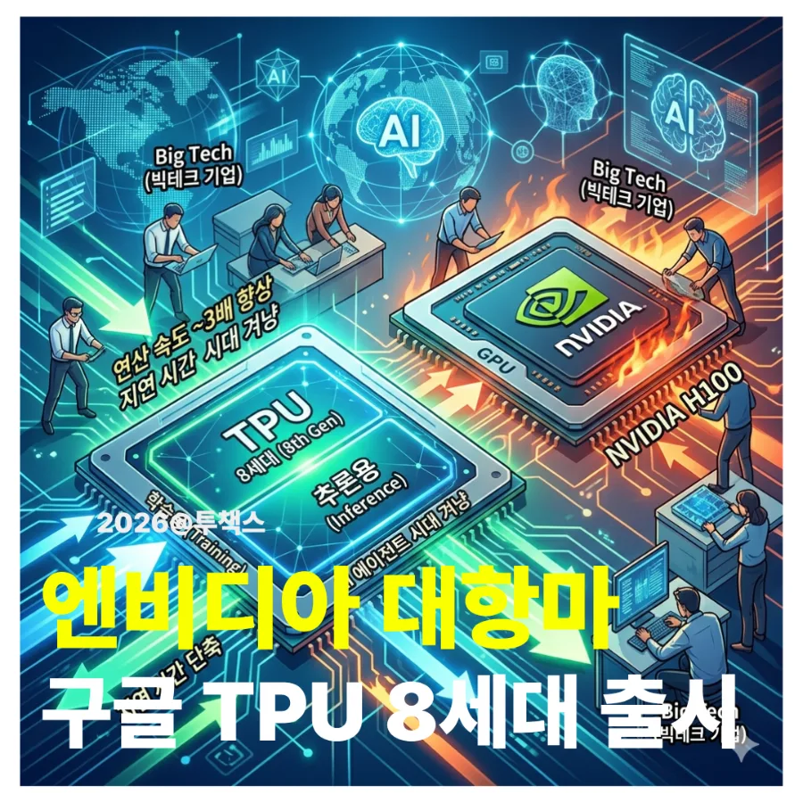 구글 TPU, 엔비디아 독주 막을까? AI 칩 경쟁 2026 전망