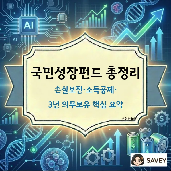 2026 국민성장펀드, 40% 소득공제 혜택과 투자 전략은?