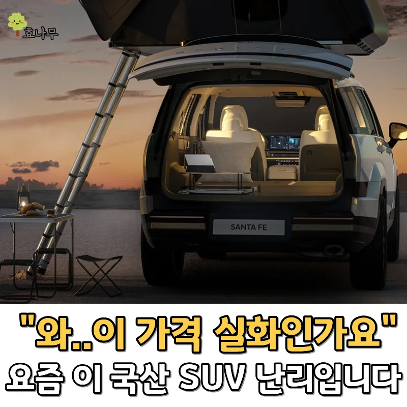 신형 SUV 가격 부담? 더 뉴 싼타페 TM PE 반값 구매 팁 2026