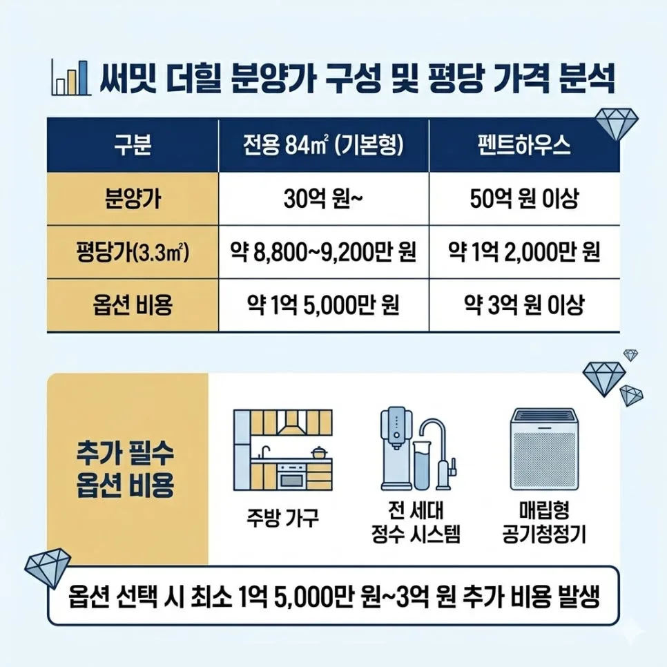 써밋 더힐 30억 최고가 경신, 2026년 자금 조달 방법은? 2
