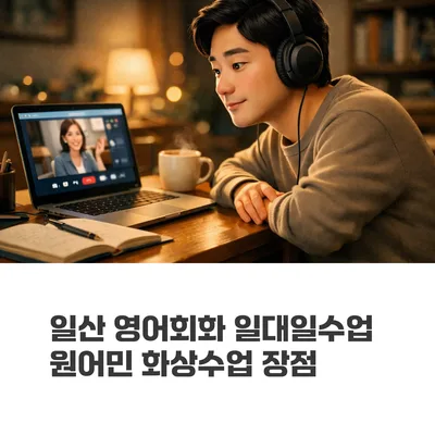 일산 영어회화 1:1 수업, 원어민 화상 장점 2026년 총정리