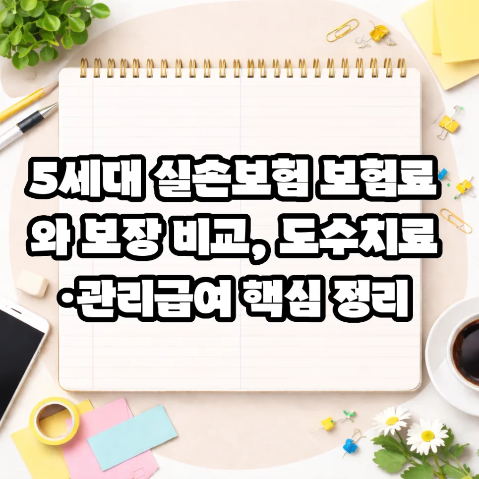 5세대 실손보험, 보장과 보험료 2026년 비교 분석 (도수치료·관리급여 중심)