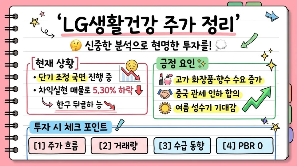 LG생활건강 주가 2026년 5월, 고가 화장품 수요 속 반등 가능할까? 2