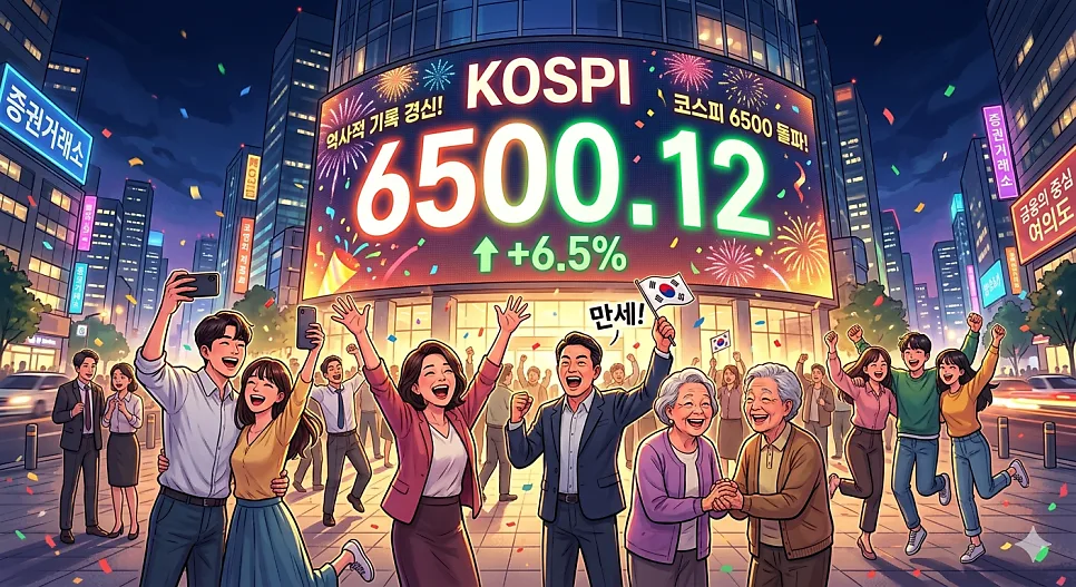 2026년 코스피 6500 돌파: 삼성전자 22만원, 반도체/AI/전력 테마 분석