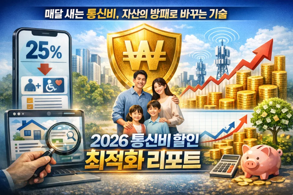 2026년 통신비 0원 만드는 법: 4가지 할인 완벽 분석