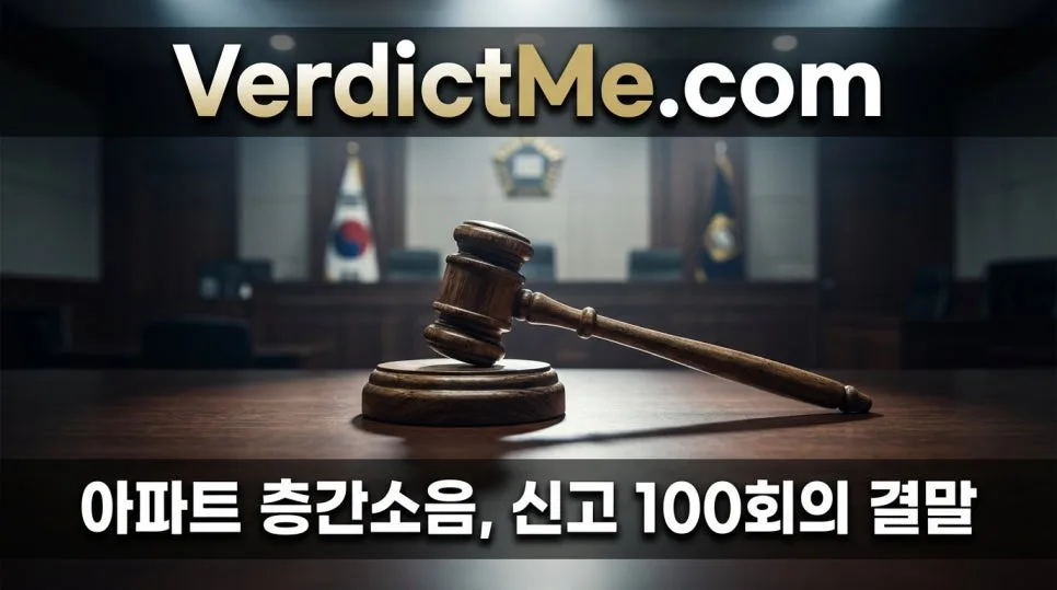아파트 층간소음 100회 신고 후기: 법적 기준과 해결책 2026