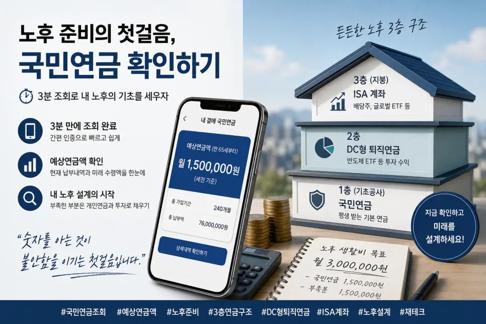 국민연금 예상수령액 2026년 조회 방법과 해석 A to Z