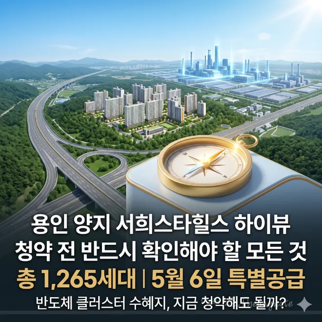 용인 양지 서희스타힐스 2026년 분양가, 청약 자격 완벽 분석