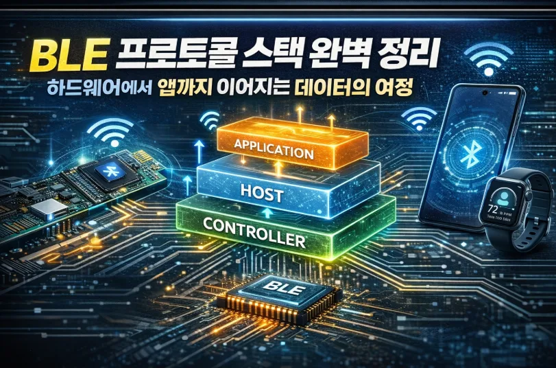 BLE 프로토콜 스택 2026: Controller부터 앱까지 데이터 흐름 완벽 분석