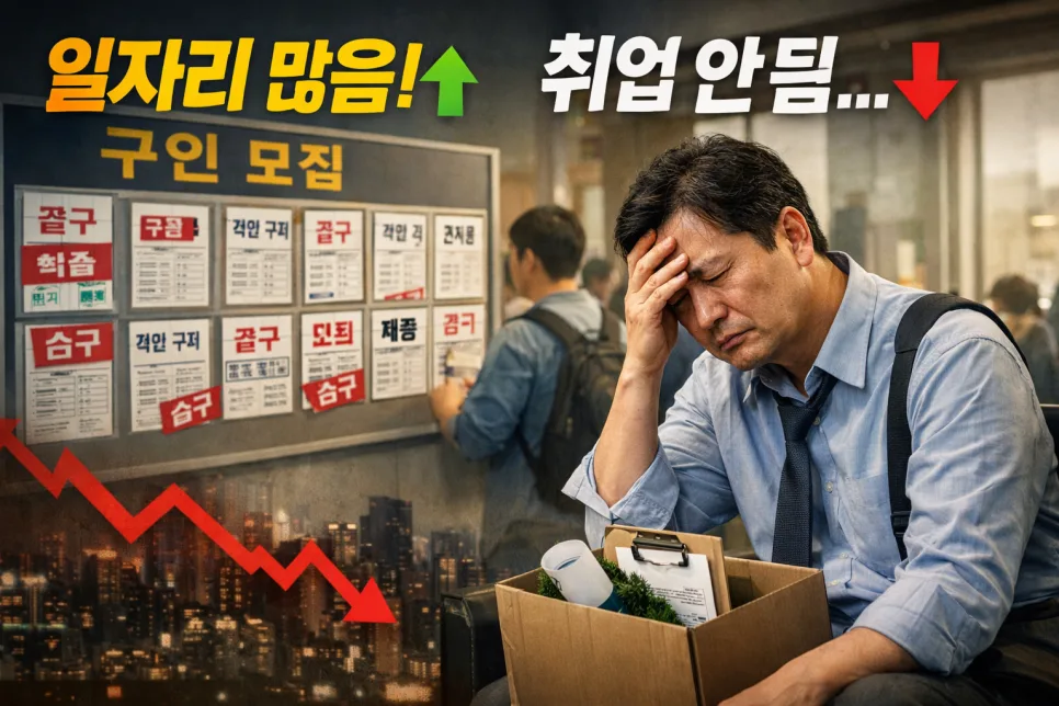 취업난의 역설 2026: 일자리 넘쳐도 취업 어려운 이유