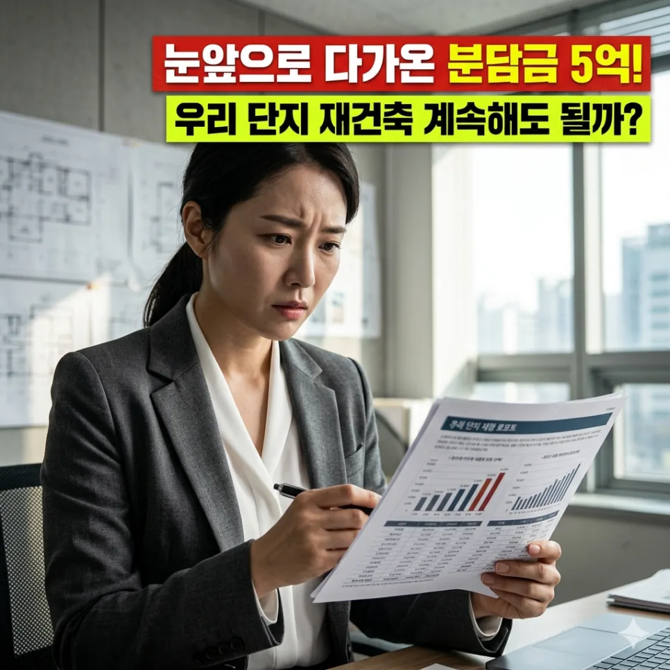 재건축 추가 분담금 5억? 사업성 체크리스트 2026년 총정리