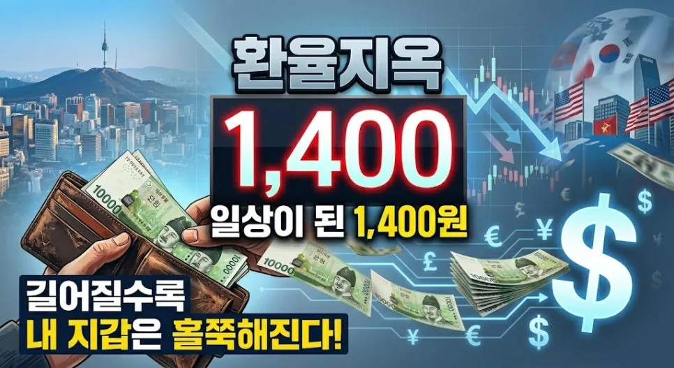 환율 1400원 시대, 내 지갑은 왜 홀쭉해질까? 2026년 대비책