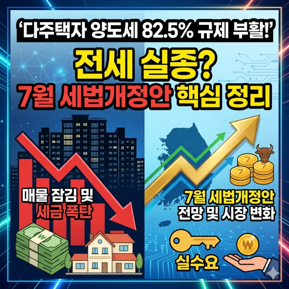 다주택자 양도세 82.5% 규제, 2026년 주거 안정 위협?