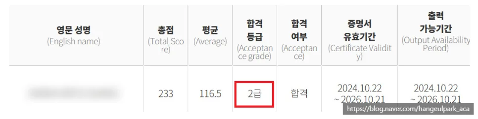 두 달 만에 토픽 5급 합격 비결 2026: 한글 파크 아카데미 후기