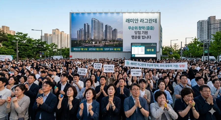 래미안 라그란데 무순위 청약 2026: 3년 전 가격 로또 당첨 기회?
