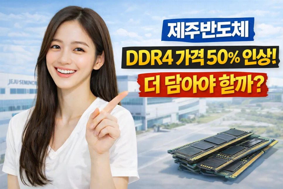 제주반도체 DDR4 가격 급등 2026: 투자 전 반드시 알아야 할 3가지 — 비즈니스·경제 — ssisisi