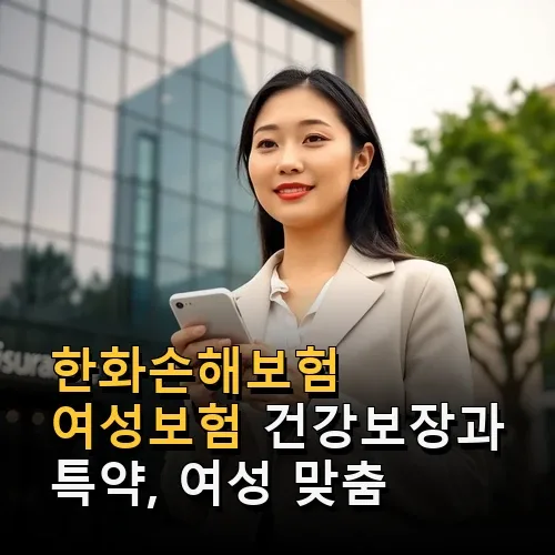 한화손해보험 여성보험 2026: 여성 맞춤 보장과 특약 완벽 분석