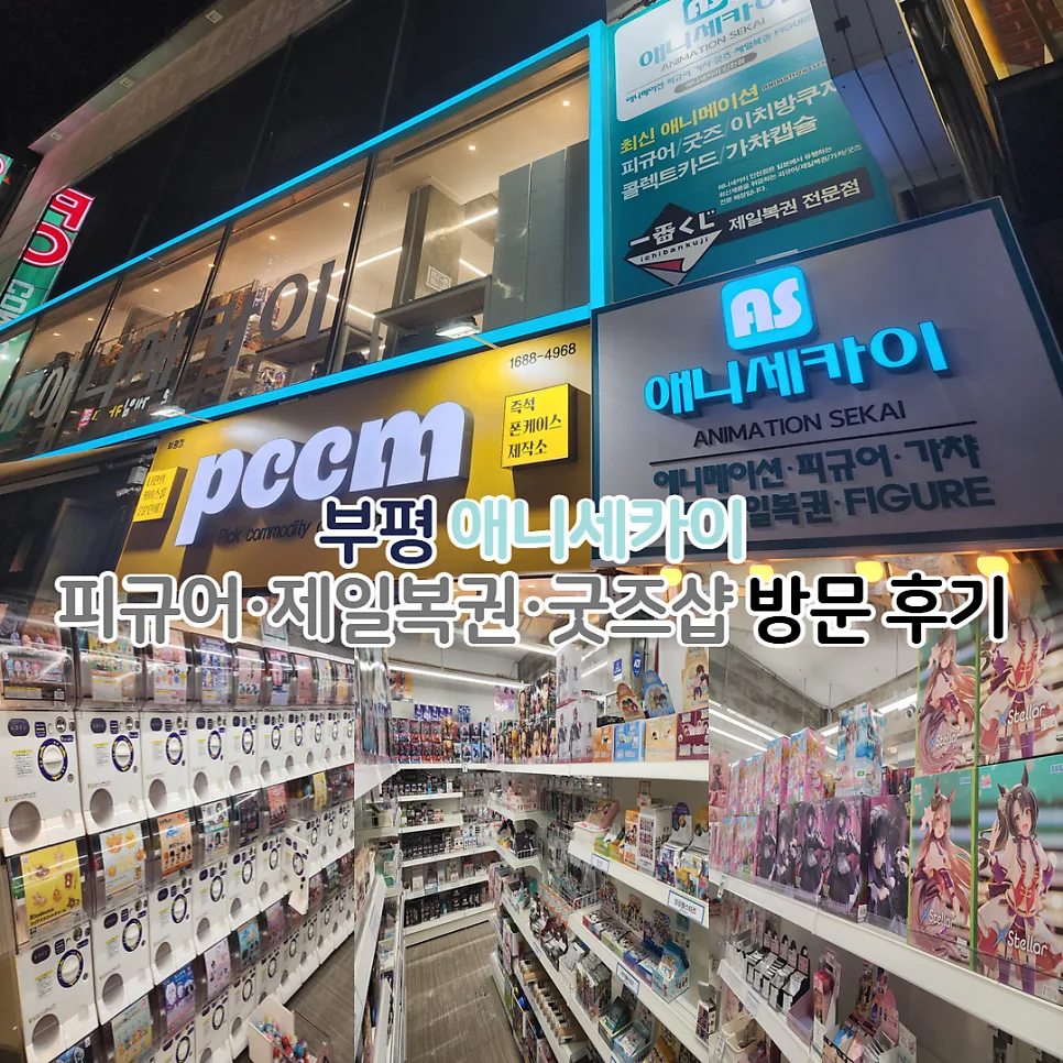 부평 굿즈샵 애니세카이 2026: 피규어·제일복권 최신 정보