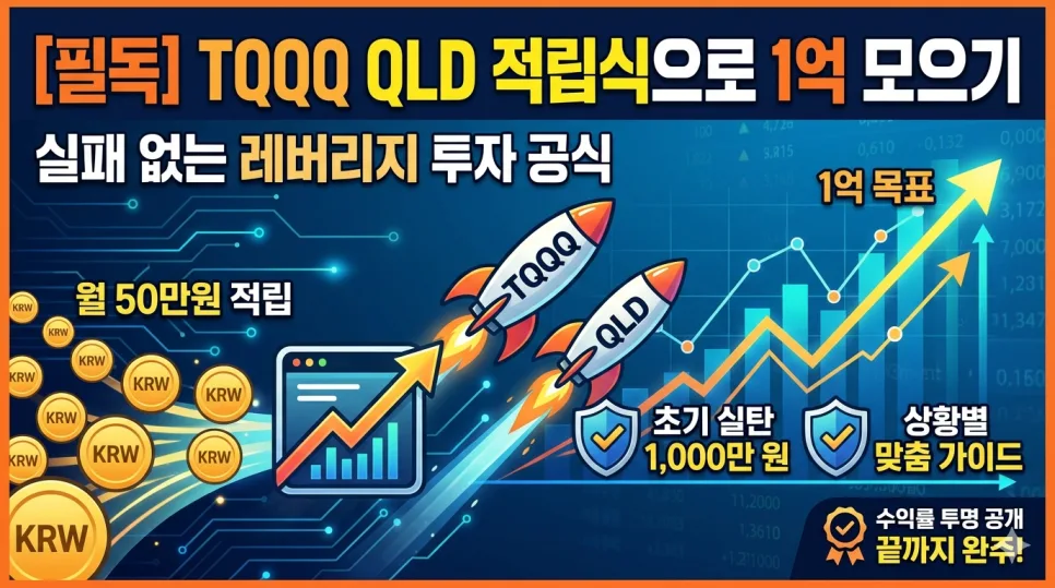 TQQQ QLD 적립식 1억 만들기: 2026년 레버리지 투자 완주 가이드