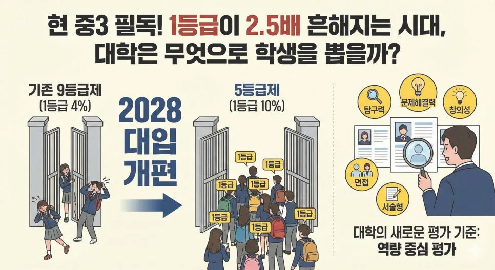 2026년 고교학점제 생존법: 1등급 흔해진 시대, 대학은 '탐구 역량' 본다