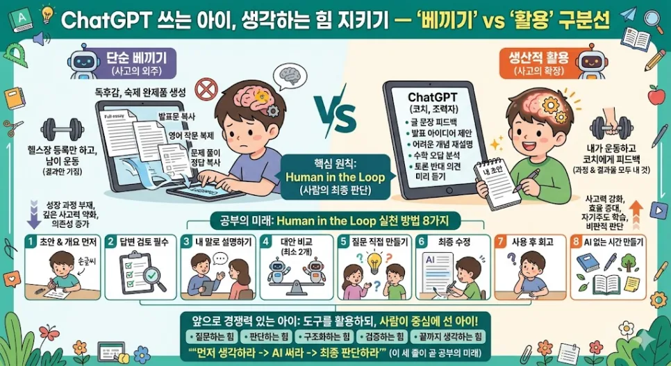 ChatGPT 활용법 2026: 아이 생각하는 힘 지키는 8가지 방법