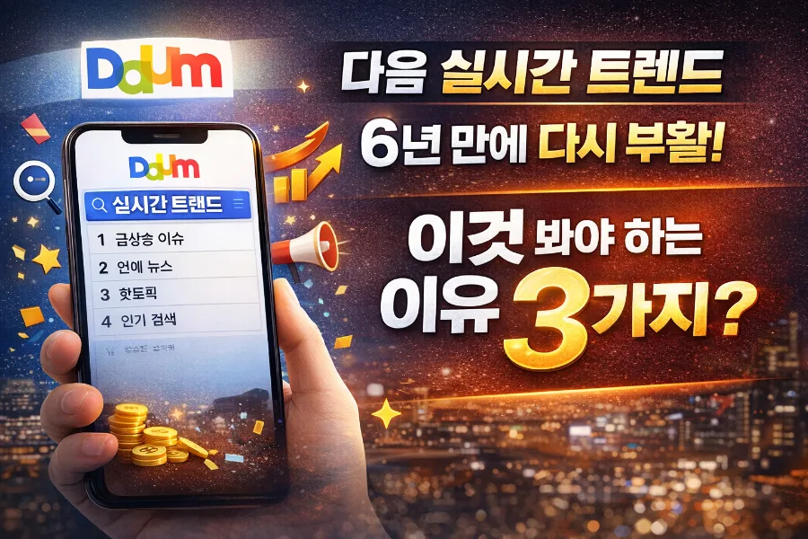 Daum Real-Time Trends 2026: Boost Search Share & Blogger Strategy