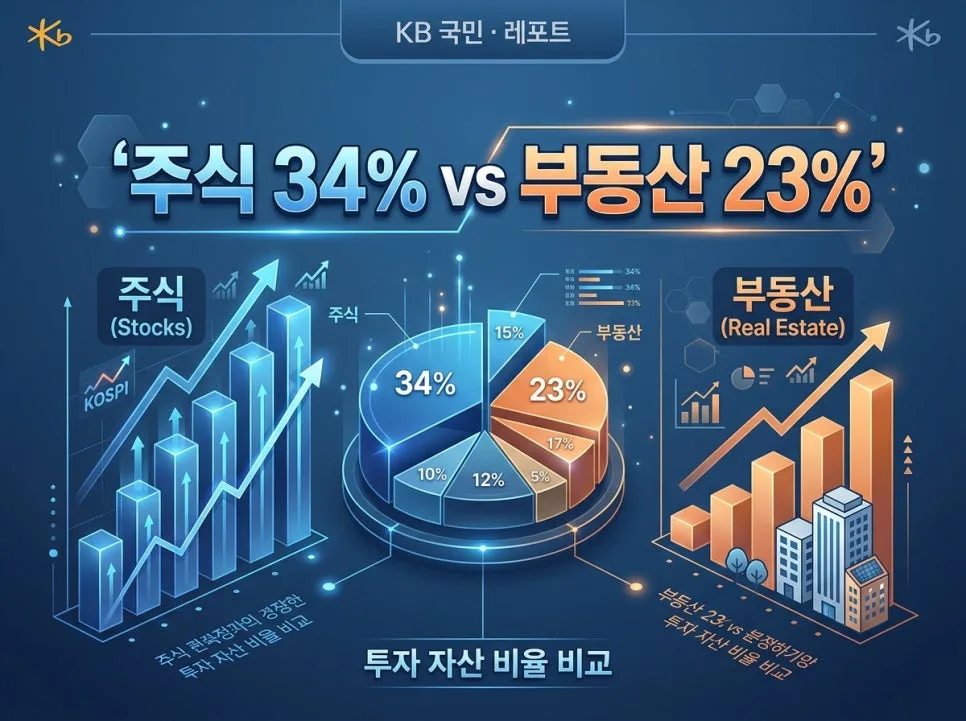2026년 자산 판도 변화: 부자들은 이미 주식으로, 당신은? (KB 보고서 기반) 2