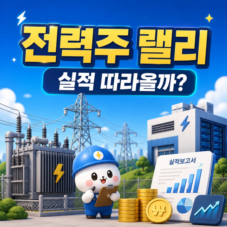 2026년 전력주 실적, 주가 따라갈까? 핵심 투자 포인트